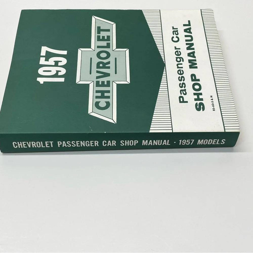 1957  Chevrolet Passenger Car Shop Manual Book Repair Shop Step by Step Info